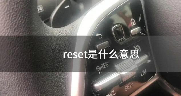 reset是什么意思