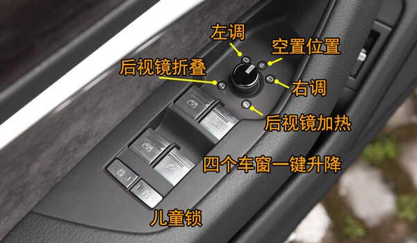 奥迪A4L中控按钮图解，A4L车内按键功能说明
