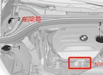 宝马x1发动机号在哪里，宝马x1车架号在哪里