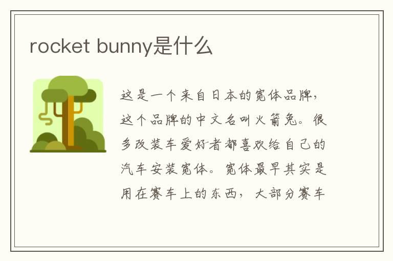 rocket bunny是什么