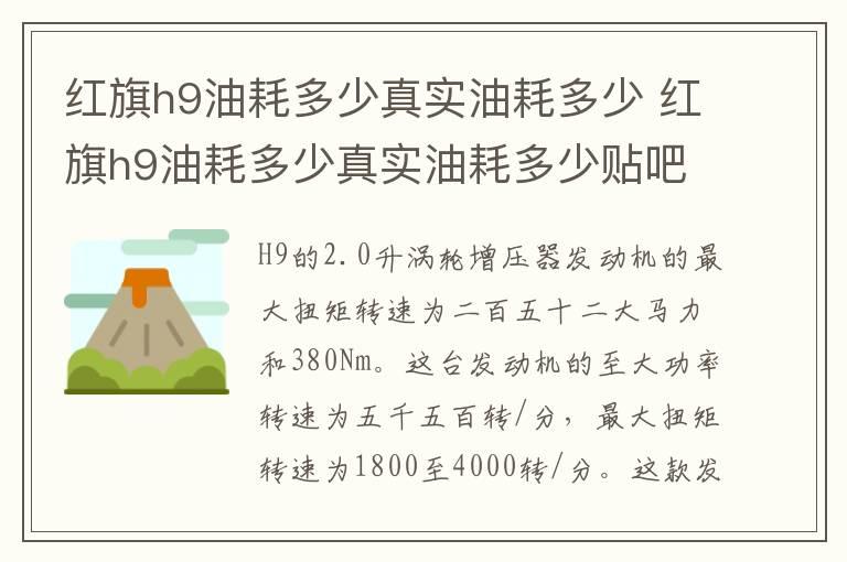 红旗h9油耗多少真实油耗多少 红旗h9油耗多少真实油耗多少贴吧