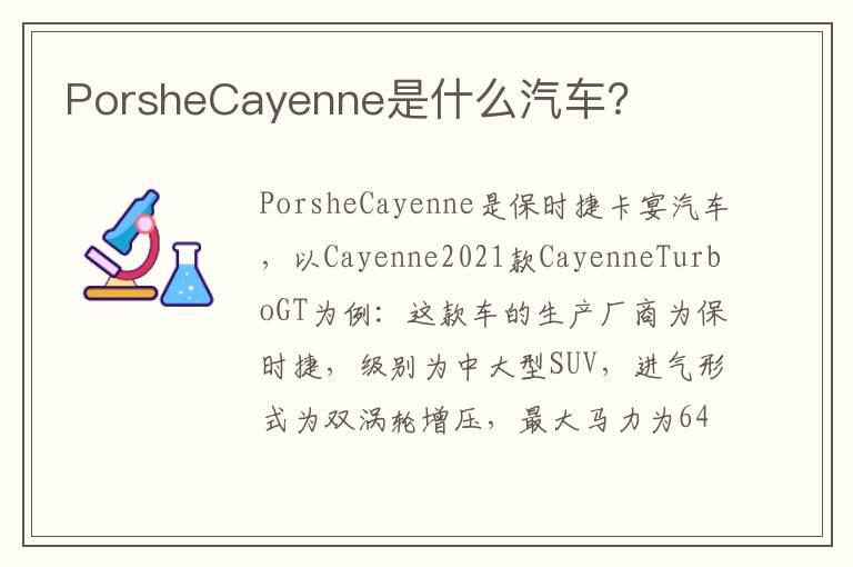 PorsheCayenne是什么汽车？