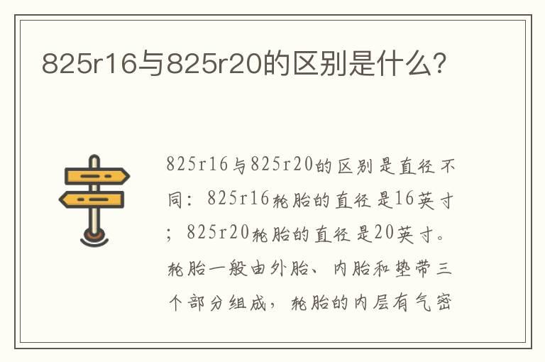825r16与825r20的区别是什么？