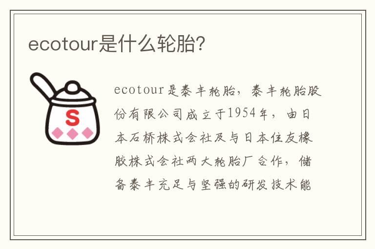 ecotour是什么轮胎？