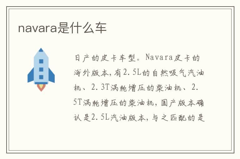 navara是什么车