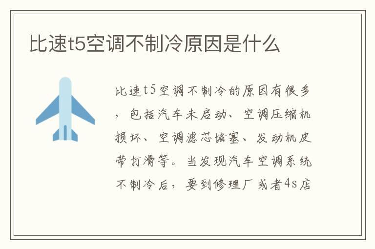 比速t5空调不制冷原因是什么