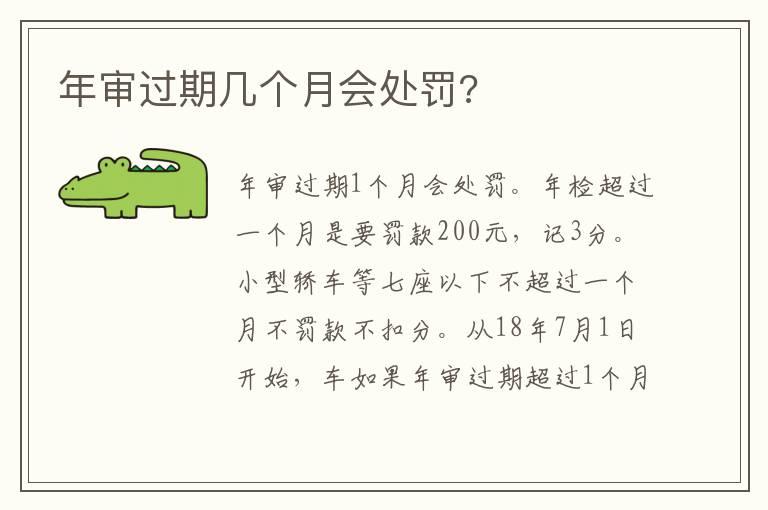 年审过期几个月会处罚?