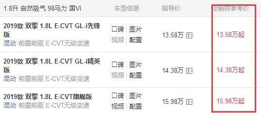 卡罗拉多少钱?卡罗拉最新价格