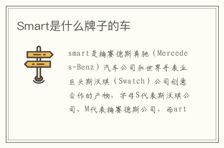 Smart是什么牌子的车