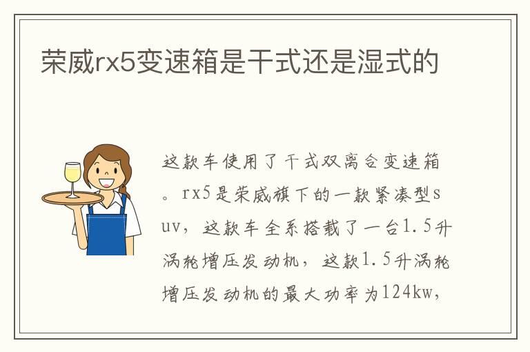 荣威rx5变速箱是干式还是湿式的