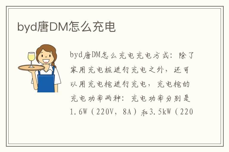 byd唐DM怎么充电