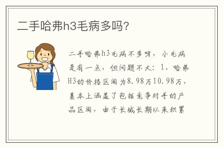 二手哈弗h3毛病多吗?