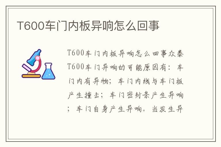 T600车门内板异响怎么回事