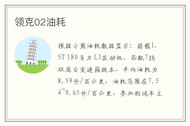 领克02油耗