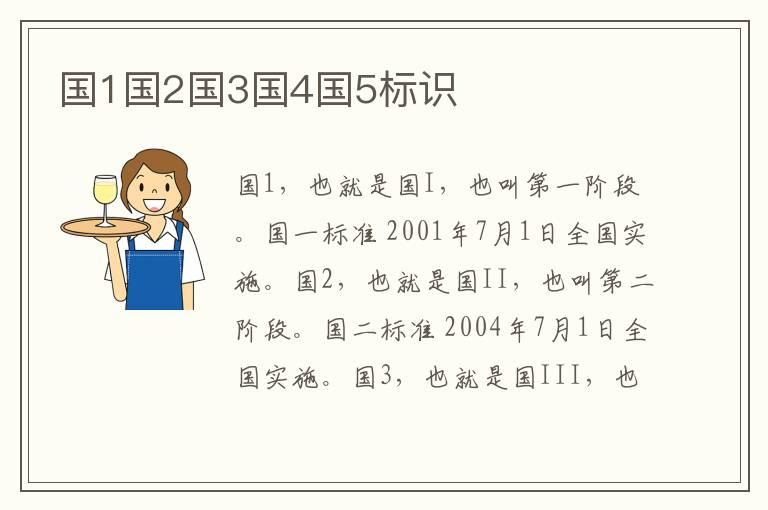 国1国2国3国4国5标识