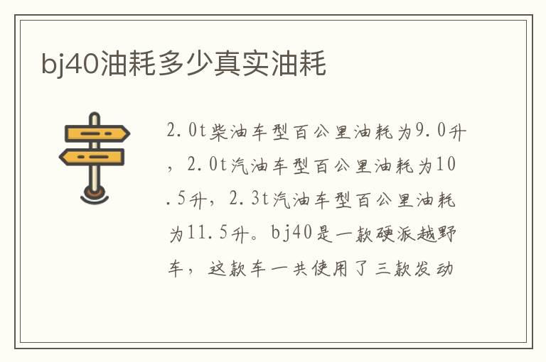 bj40油耗多少真实油耗