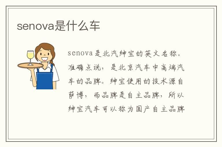 senova是什么车