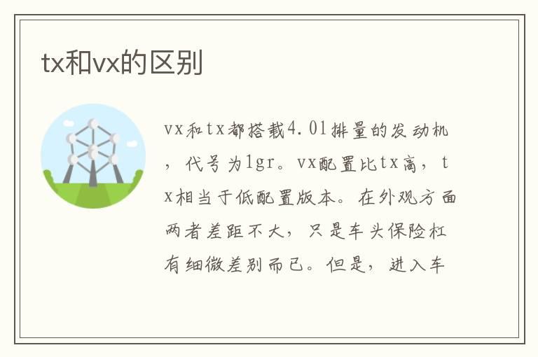 tx和vx的区别
