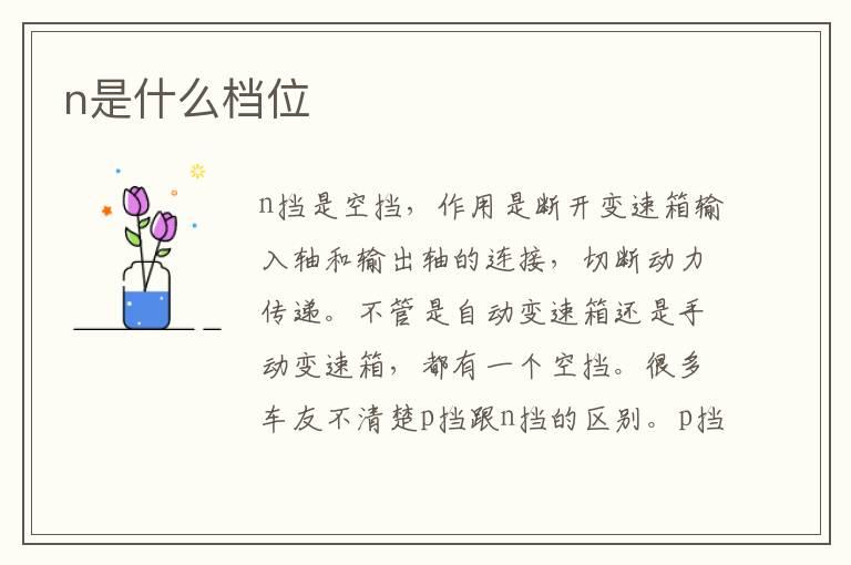 n是什么档位